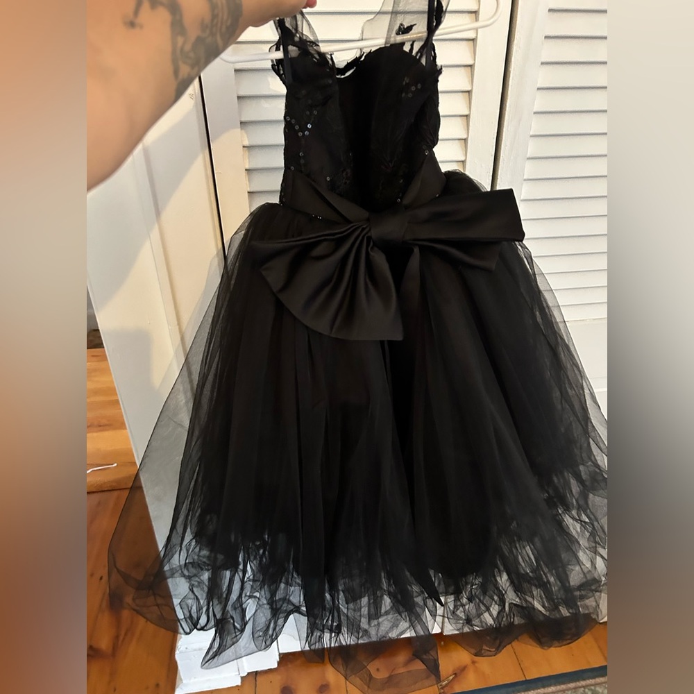 Black flower girl dress size 5 - Picture 4 of 7